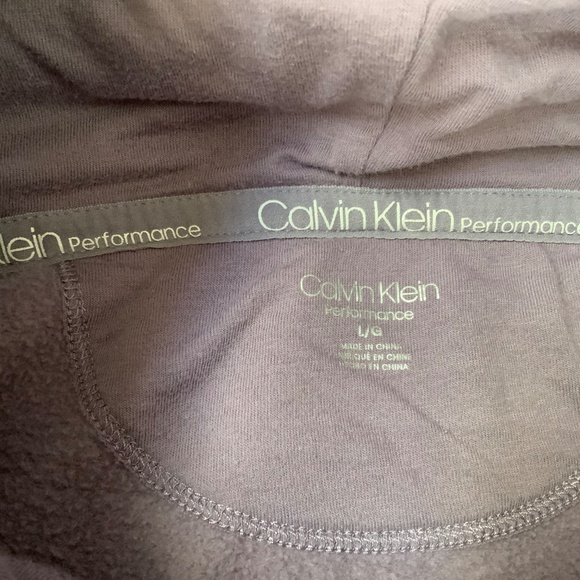 Calvin Klein Light Purple Sweatshirt Hoodie Sz L - Picture 5 of 8